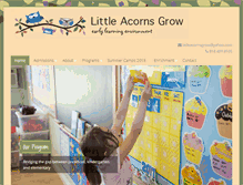 Tablet Screenshot of littleacornsgrow.net